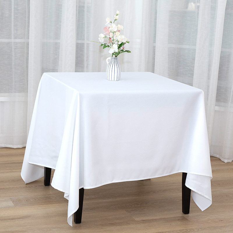 Nappeurs de banquet de mariage de couleur solide en polyester carré