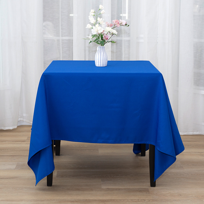 Nappeurs de banquet de mariage de couleur solide en polyester carré
