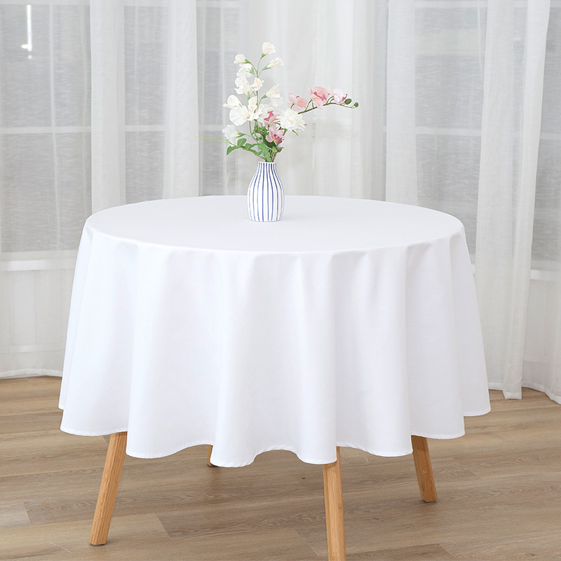 Round 217gsm Polyester Yarn Couleur de couleur Banquet de banquet de mariage
