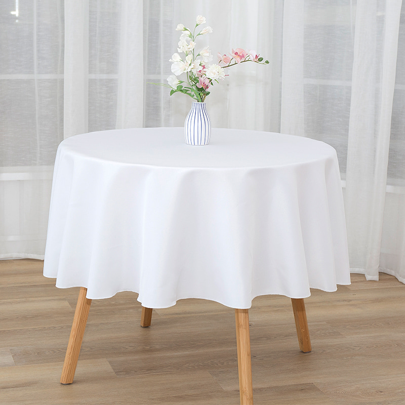 Rounder Spun Polyester Couleur de couleur de mariage Banquet de banquet