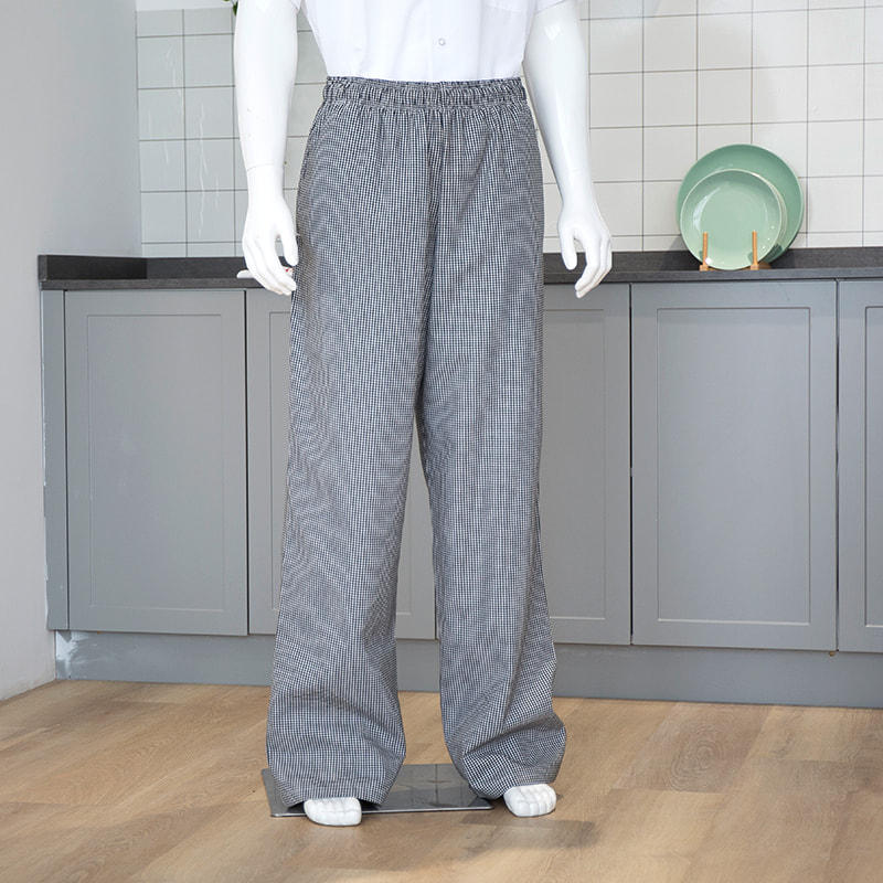 Pantalon de chef à carreaux