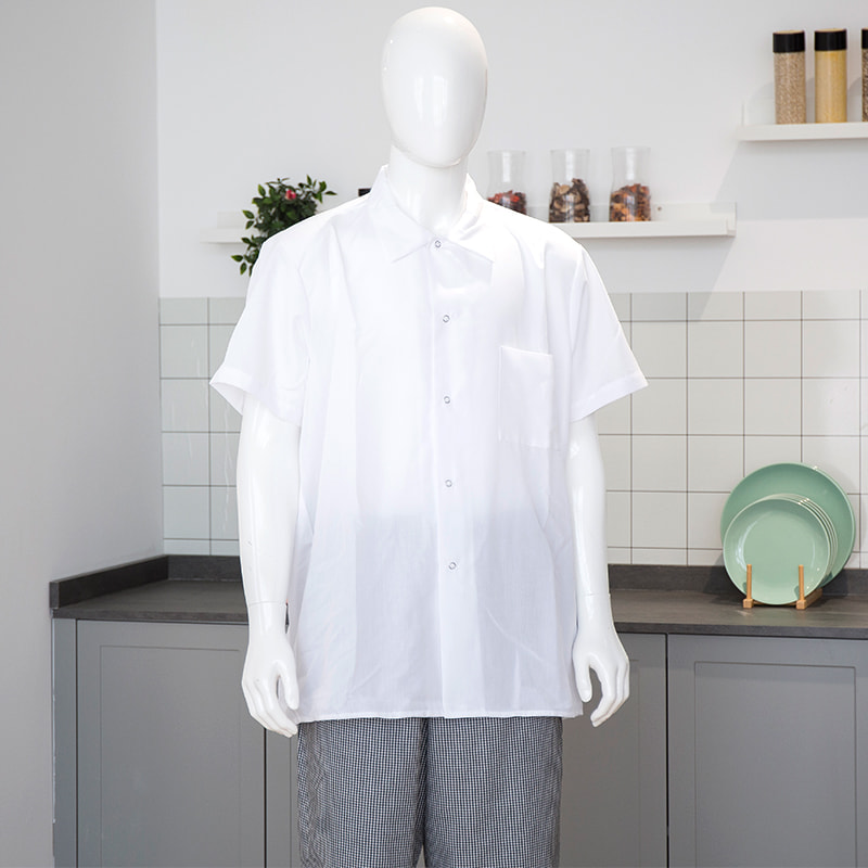 Chemise de chef à manches courtes