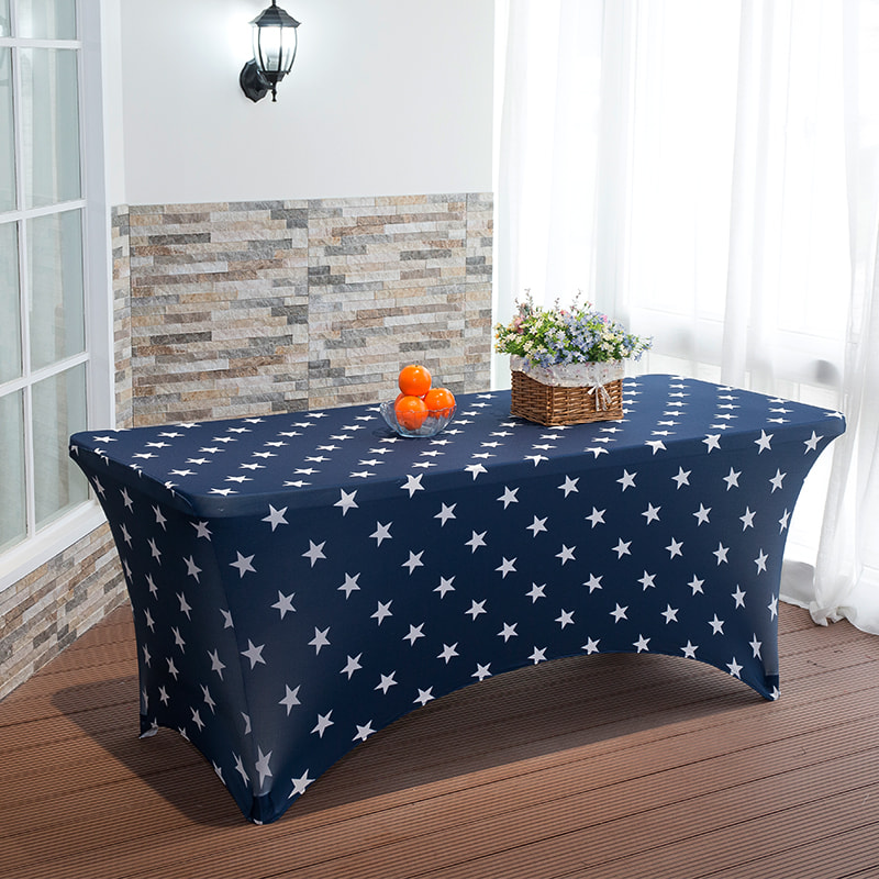 Couverture de table extensible imprimée en étoile