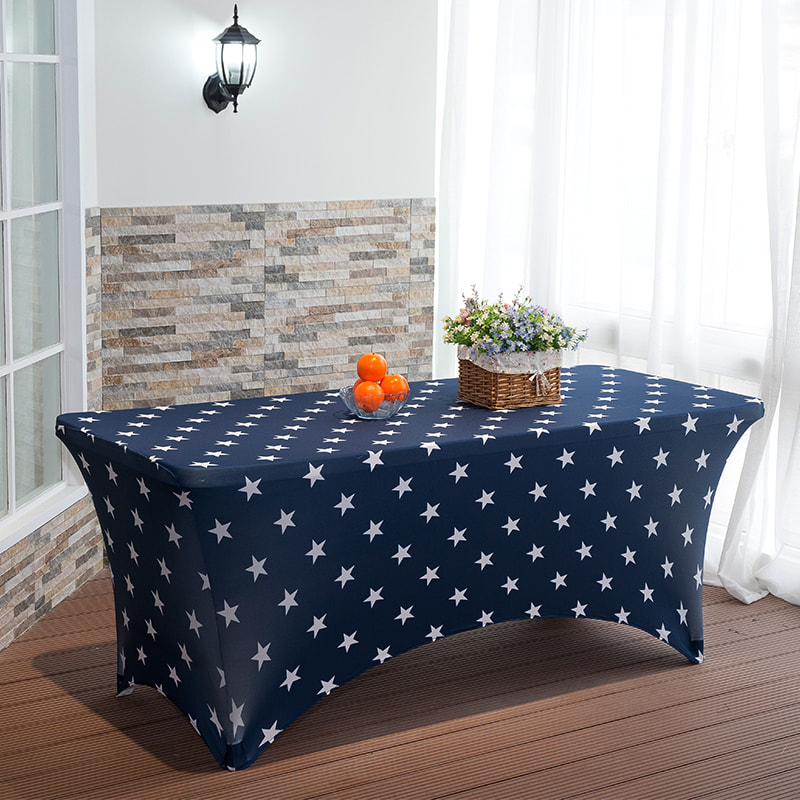Couverture de table extensible imprimée en étoile