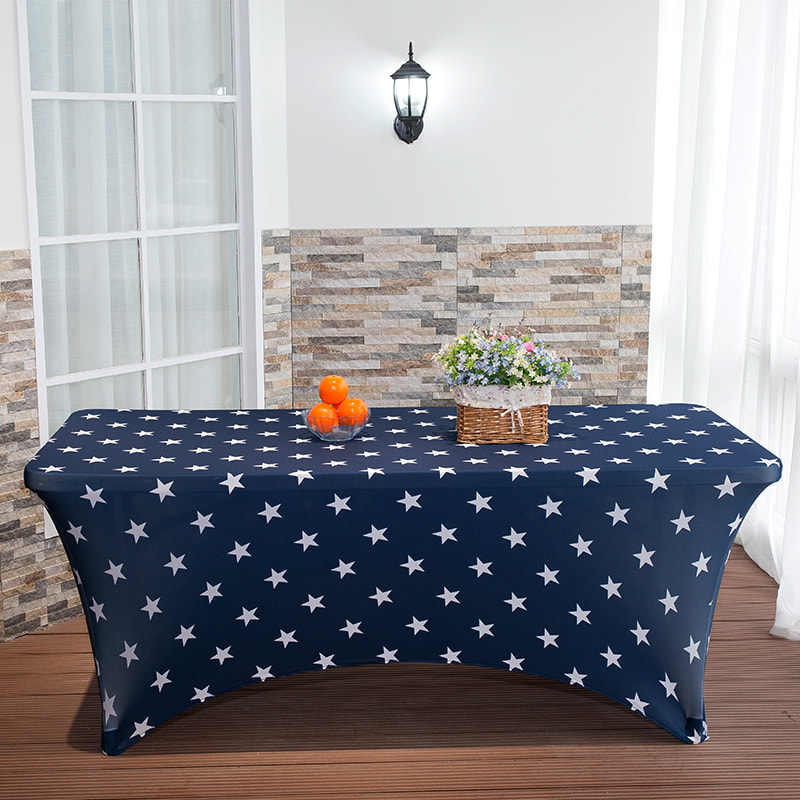 Couverture de table extensible imprimée en étoile