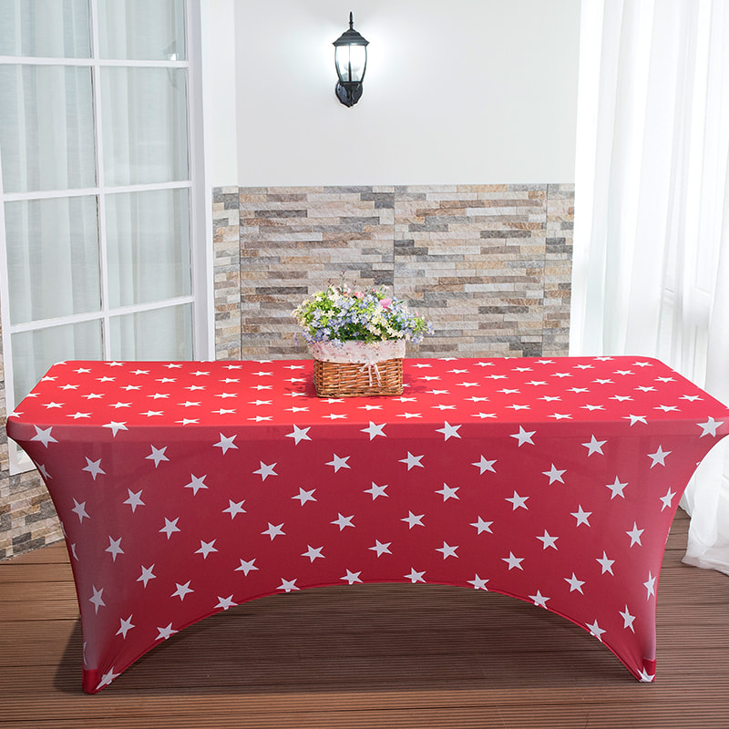 Couverture de table extensible imprimée en étoile