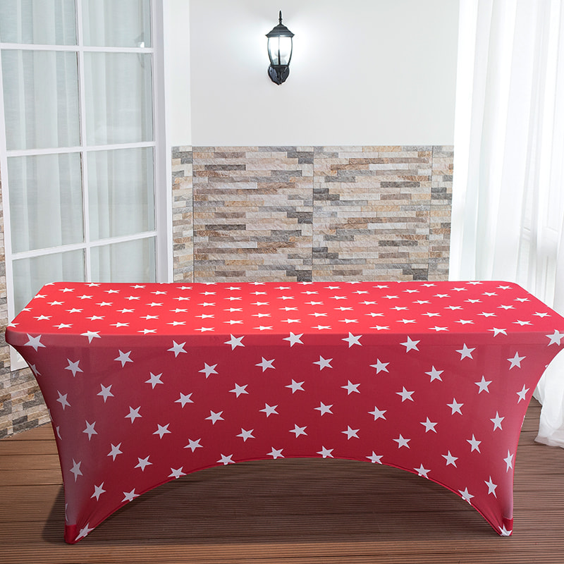 Couverture de table extensible imprimée en étoile