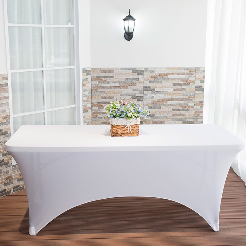 Couleur de table élastique non ouverte de couleur unie à deux côtés