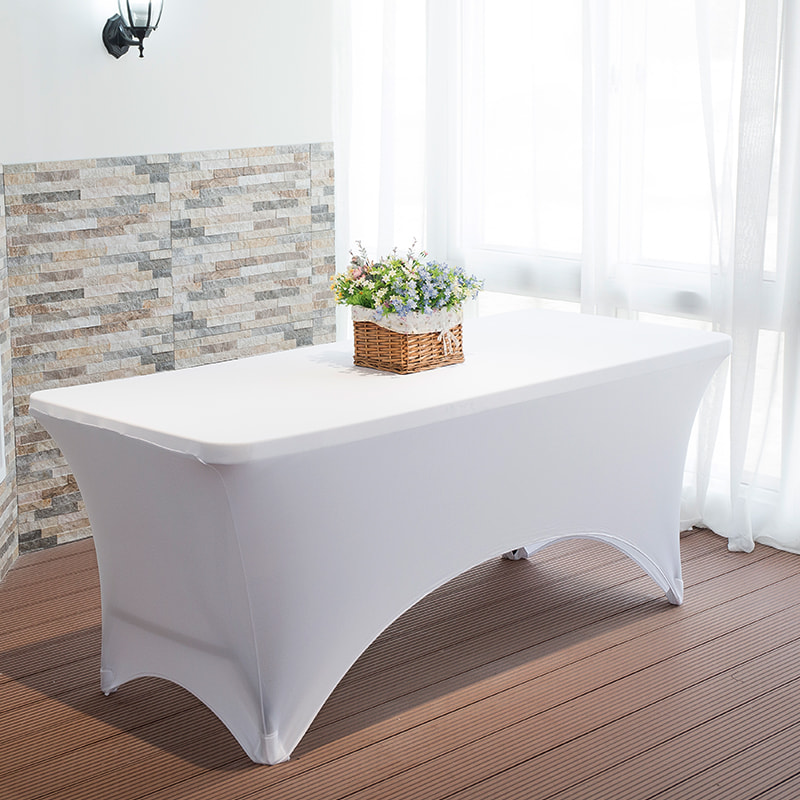 Couleur de table élastique non ouverte de couleur unie à deux côtés