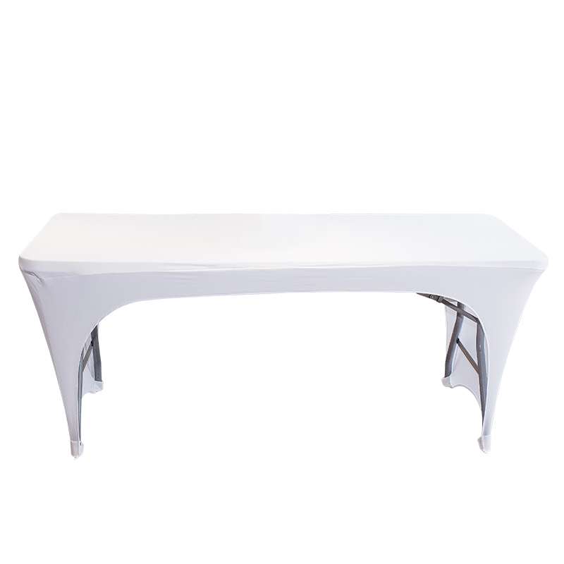 Couvercle de table élastique de couleur ordinaire avec ouvertures des deux côtés