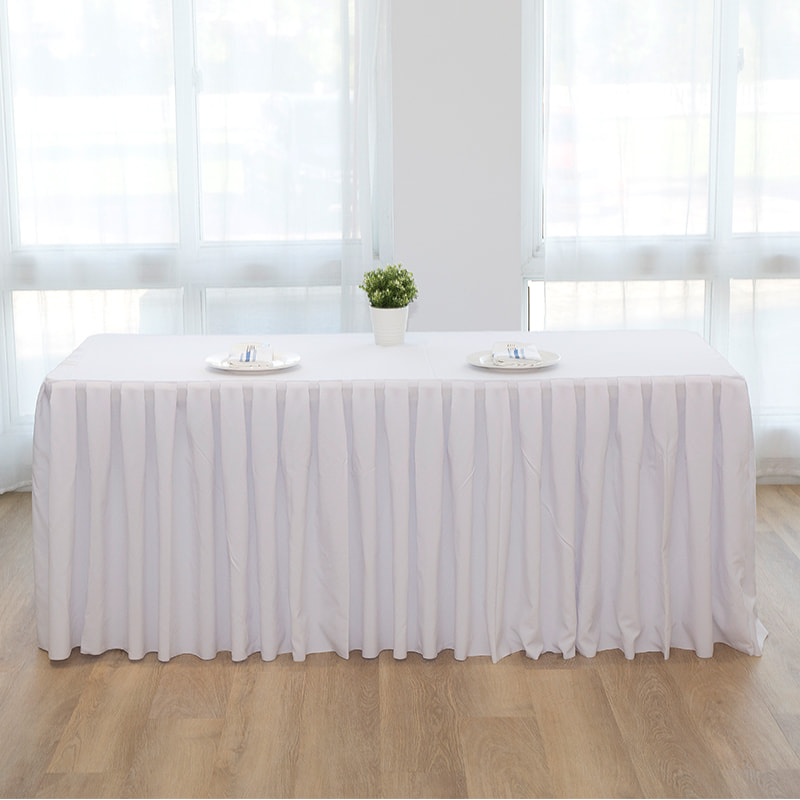 200 grammes de jupe de table à volants de couleur