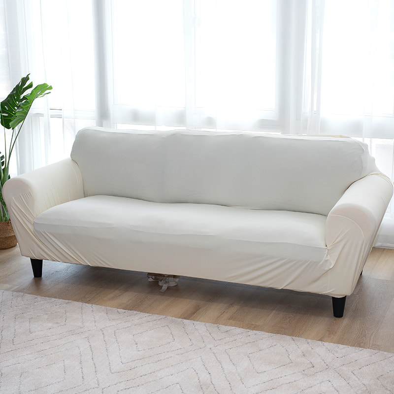 Couvercle de canapé en microfibre Stretch Plain