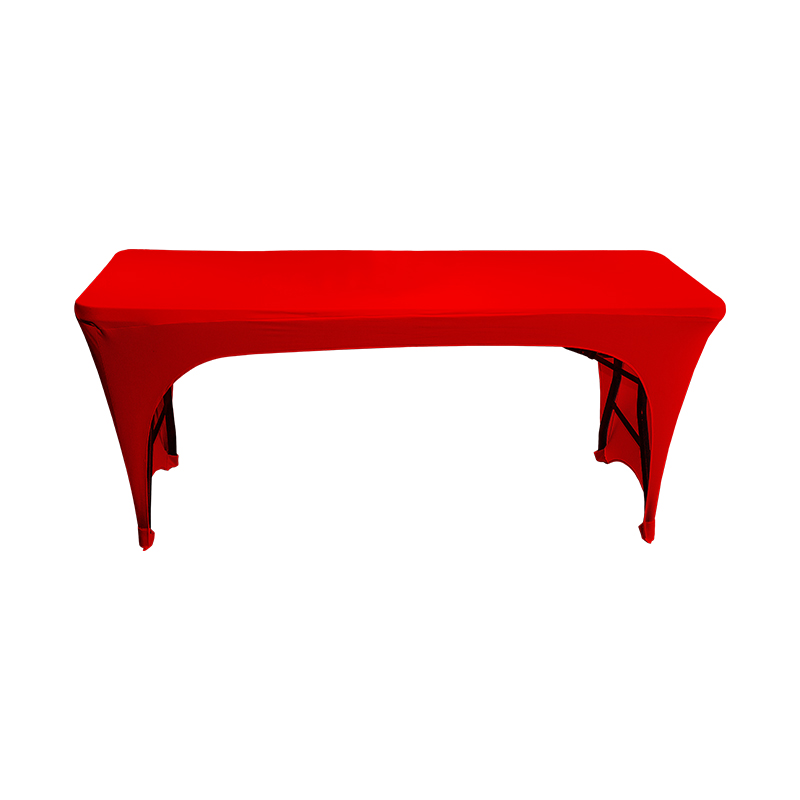 Couvercle de table élastique de couleur ordinaire avec ouvertures des deux côtés