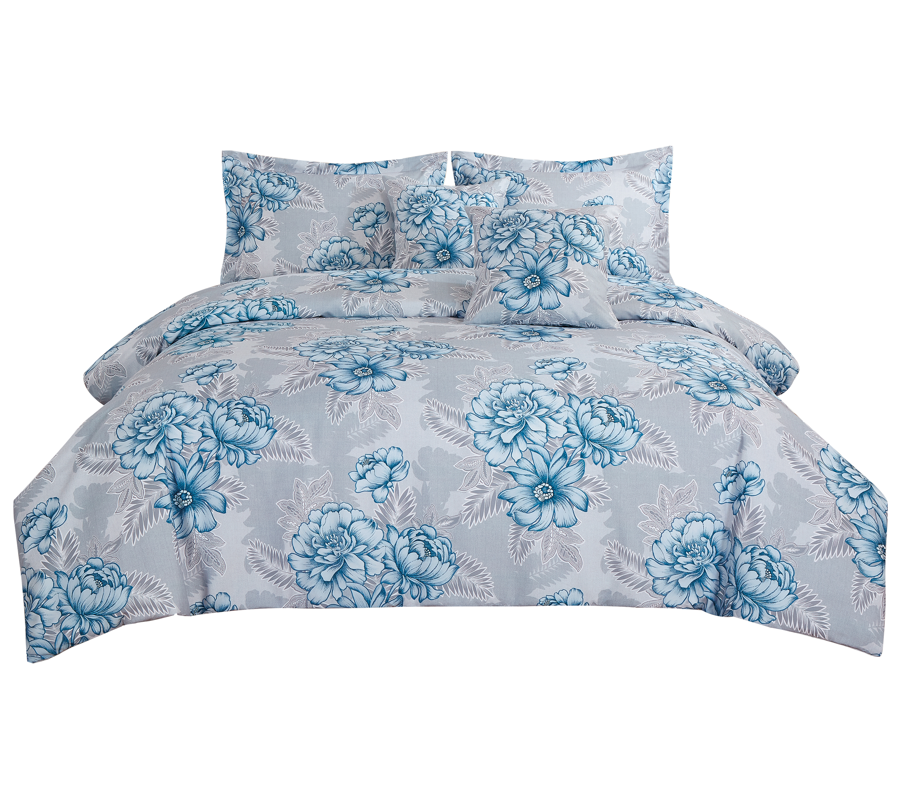 Big Blue Peony Printing Liberding