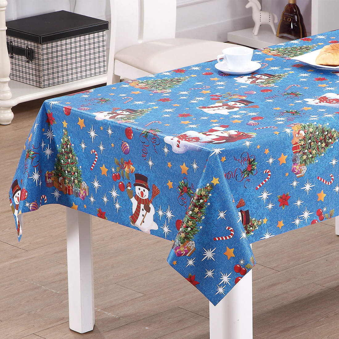 Belle nappe Santa PVC pour Noël